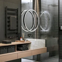 Sèche-serviette eau chaude noir de 1680mm de haut et 500mm de large - 618 Watt - SIM1680/500ZXN
