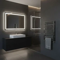 Sèche-serviette eau chaude chromé de 1260mm de haut / 500mm de large - 387 Watt - BON1260/500SXCRO