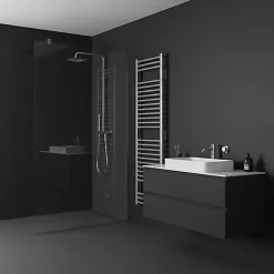 Sèche-serviette eau chaude chromé de 1260mm de haut / 500mm de large - 387 Watt - BON1260/500SXCRO