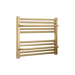 Sèche-serviette eau chaude doré de 300mm de haut et 1400mm de large - 405 Watt - LIM300/1400SXBRA