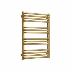Sèche-serviette eau chaude doré de 760mm de haut et 600mm de large - 481 Watt - ALE760/600ZXBRA