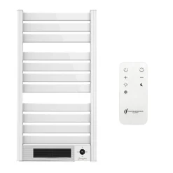 Sèche-Serviette Electrique mural avec Soufflerie Omiros Sannover 2000 W Blanc