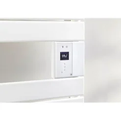 Sèche-serviette électrique - Adélis - Atlantic - 1000 W - Avec soufflerie 1000 W - H. 1777 mm - Blanc brillant - Connecté
