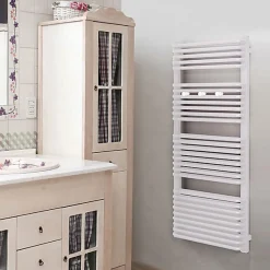 Sèche-serviette électrique blanc de 1260mm de haut et 540mm de large - 1000 Watt - TYT1260/540E8BBLO
