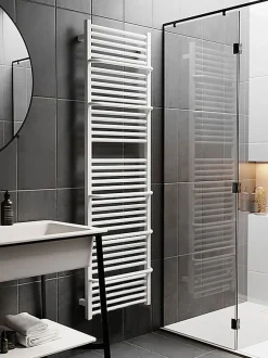 Sèche-serviette électrique blanc - (HxL) 1460x700mm - 1000 Watts - 1000 Watt - LIM1460-700E1B