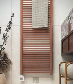 Sèche-serviette électrique cuivré - (HxL) 710x230 mm - 200 (Watts) - 200 Watt - MIK710-230E8BCO
