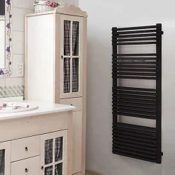 Sèche-serviette électrique noir de 820mm de haut et 540mm de large - 600 Watt - TYT820/540E8NBLO