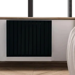 Sèche-serviette électrique noir thermostat wifi - HxL 630x1565mm - 1500 Watt - WAR630/1565ROE8NW