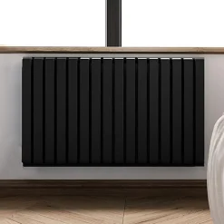 Sèche-serviette électrique noir thermostat wifi - HxL 630x1565mm - 1500 Watt - WAR630/1565ROE8NW
