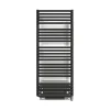 Sèche-serviette électrique noir de 1180mm de haut et 600mm de large - 800 Watt - POL1180/600E8NBLO