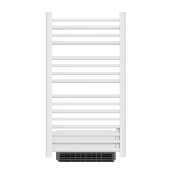 Sèche-serviette électrique sans fluide avec soufflerie 500W+1000W H.100,5xL54cm BESTHERM HESTIA blanc