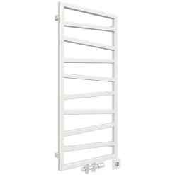 Sèche-serviette mixte blanc de 1545mm de haut et 500mm de large - 581 Watt - ZIG1545/500KDZ8B