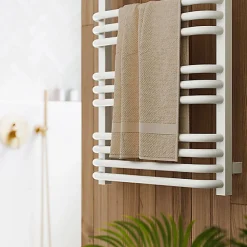 Sèche-serviette mixte blanc de 1580mm de haut et 800mm de large. - 1253 Watt - ALE1580/800SOAV2B