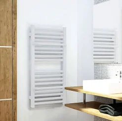 Sèche-serviette mixte blanc - (HxL) 820x700mm - 500 Watt - 547 Watt - LIM820-700Z8B