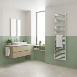 Sèche-serviette mixte chromé de 1220mm de haut / 600mm de large - 447 Watt - DEX1220/600Z8CRO
