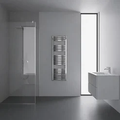 Sèche-serviette mixte chromé de 1220mm de haut / 500mm de large - 387 Watt - DEX1220/500Z1CRO