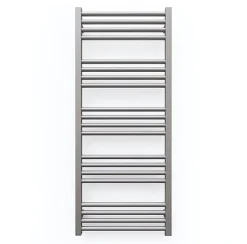 Sèche-serviette mixte gris de 1380mm de haut et 680mm de large - 757 Watt - FIO1380/680V2RGR