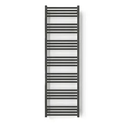Sèche-serviette mixte gris de 1380mm de haut 630mm de large - 711 Watt - FIO1380/630Z8RGY