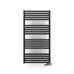 Sèche-serviette mixte noir - (HxL) 870x450 mm - 400 Watt - 402 Watt - QUA870-450SV2N