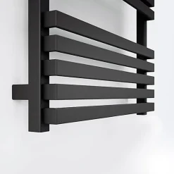 Sèche-serviette mixte noir - (HxL) 870x450 mm - 400 Watt - 402 Watt - QUA870-450SV2N