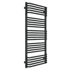 Sèche-serviette mixte noir - (HxL) 1180x500 mm - 600 Watt - 650 Watt - POL1180-500V2N