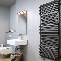 Sèche-serviette mixte noir - (HxL) 1240x500 mm - 800 Watt - 744 Watt - POC1240-500Z1N