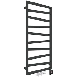 Sèche-serviette mixte noir - (HxL) 1310x500 mm - 500 Watt - 490 Watt - ZIG1310-500Z8N
