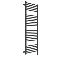 Sèche-serviette mixte noir de 1910mm de haut et 500mm de large - 702 Watt - BON1910/500DWZ1N