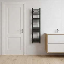 Sèche-serviette mixte noir - (HxL) 1210x230 mm - 300 Watt - 308 Watt - MIK1210-230V2N