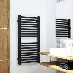 Sèche-serviette mixte noir - (HxL) 820x600 mm - 500 Watt - 477 Watt - LIM820-600Z1N