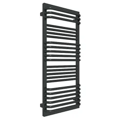 Sèche-serviette mixte noir - (HxL) 1240x450 mm - 800 Watt - 669 Watt - POC1240-450Z1N