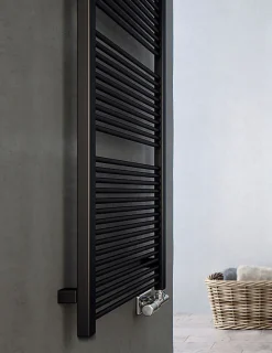 Sèche-serviette mixte noir - (HxL) 435x430 mm - 200 Watt - 203 Watt - MIK435-430Z8N