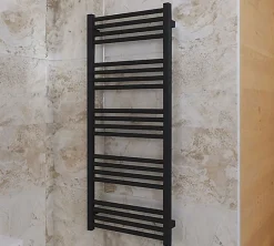 Sèche-serviette mixte noir - (HxL) 900x400 mm - 400 Watt - 405 Watt - FIO1140-400Z8N