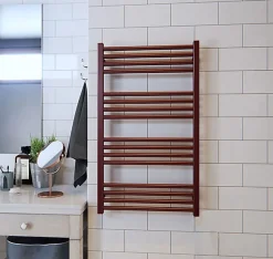 Sèche-serviette mixte rouge brun 660mm de haut - 400mm de large - 241 Watt - FIO660/400V23011