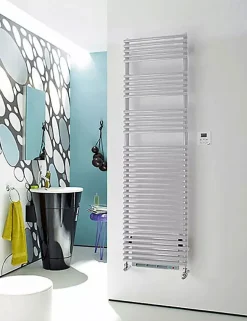Sèche-serviette soufflant électrique blanc - HxL : 1746x496mm - 1000 Watt - LFE-170-50/IFS/B