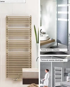Sèche-serviette soufflant électrique blanc - HxL : 1746x496mm - 1000 Watt - LFE-170-50/IFS/B