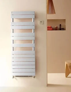 Sèche-serviette soufflant électrique blanc - HxL : 1698x500mm - 1000 Watt - ROE-170-050/IFS/B