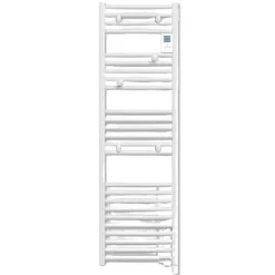 Sèche-serviette 1500W DORIS DIGITAL ETROIT soufflant blanc brillant - ATLANTIC - 851265