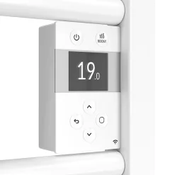 Sèche-serviette 1500W DORIS DIGITAL ETROIT soufflant blanc brillant - ATLANTIC - 851265
