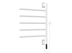 Sèche-serviettes Blanc 5 branches pivotantes FLEXICO - bain-bain