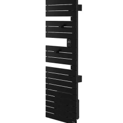 Sèche-serviettes connecté Nefertiti mât à droite 750W noir - ATLANTIC - 850037