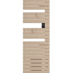 Sèche-serviettes connecté Nefertiti mât à droite 750W beige - ATLANTIC - 850043
