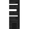 Sèche-serviettes connecté Nefertiti mât à gauche 750W noir - ATLANTIC - 850038