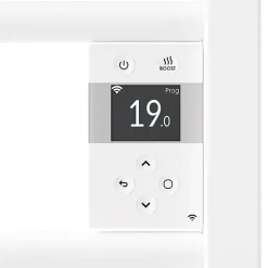 Sèche-serviettes connecté Riva 5 Etroit avec soufflerie 1300W Blanc - THERMOR - 471645