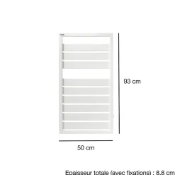Sèche-serviettes eau chaude en acier Acova Astrakan anthracite 432W