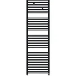Sèche-serviettes eau chaude Riva 4 924W avec collecteurs noir - THERMOR - 471614