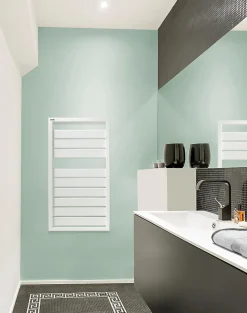 Sèche-serviettes eau chaude en acier Acova Astrakan blanc 432W