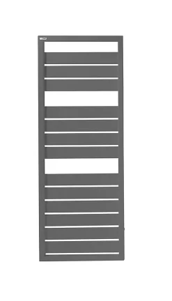 Sèche-serviettes eau chaude en acier Acova Astrakan grey aluminium 608W