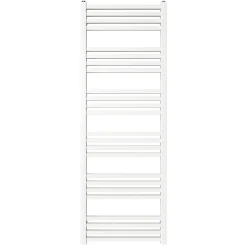 Sèche-serviettes eau chaude en acier GoodHome Duala blanc 24 barres - 518 W