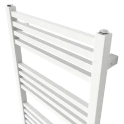 Sèche-serviettes eau chaude en acier GoodHome Duala blanc 24 barres - 518 W